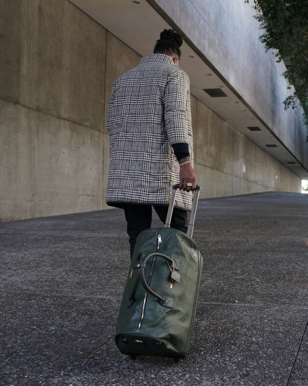 Signature Traveler Rolling Duffle in Olive