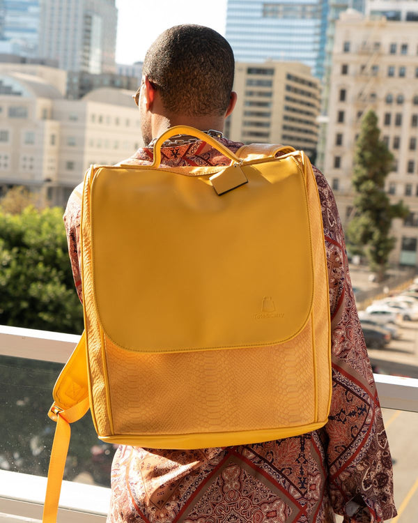 Signature Weekender Backpack in Sunflower Yellow
