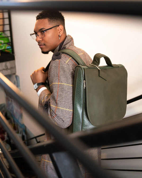 Signature Weekender Backpack in Olive