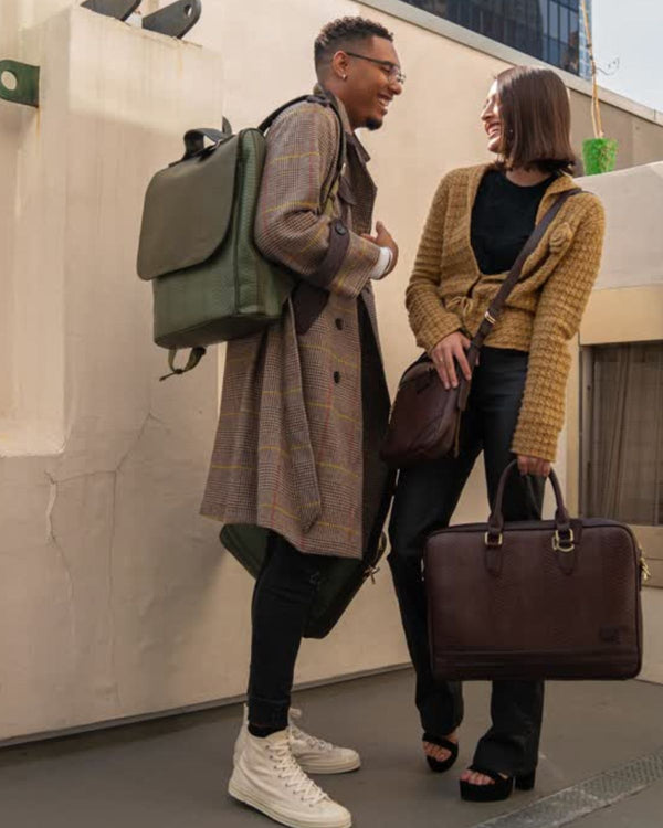 Signature Weekender Backpack in Olive