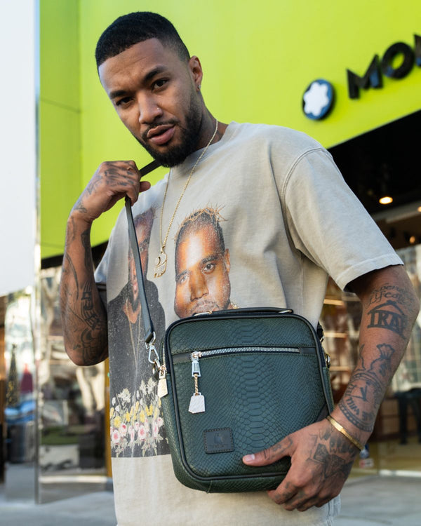 Signature Mini Messenger Bag in Olive