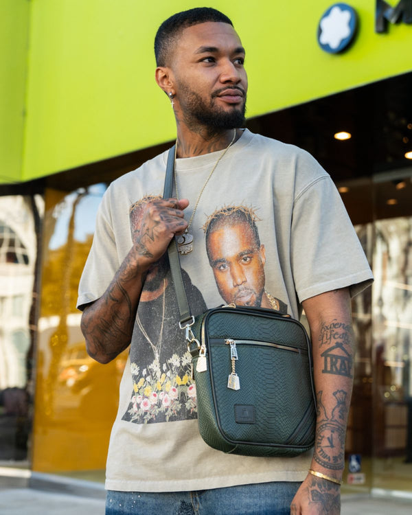 Signature Mini Messenger Bag in Olive