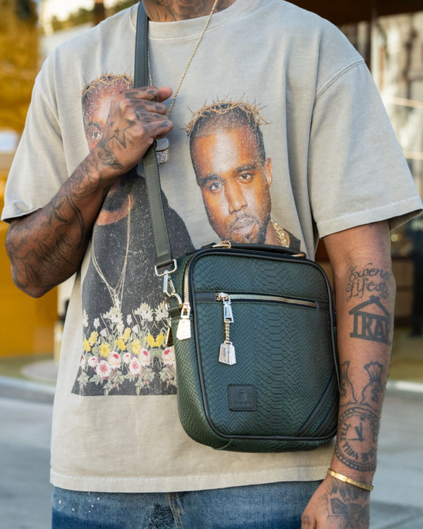 Signature Mini Messenger Bag in Olive