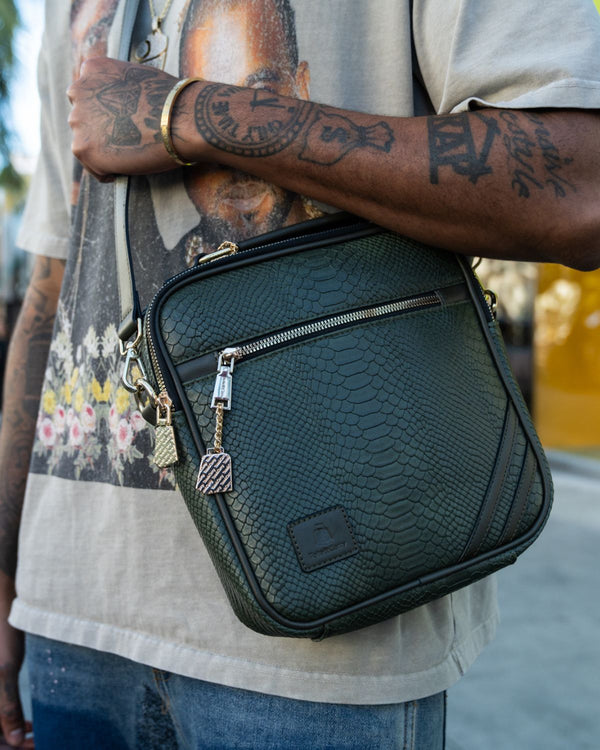 Signature Mini Messenger Bag in Olive