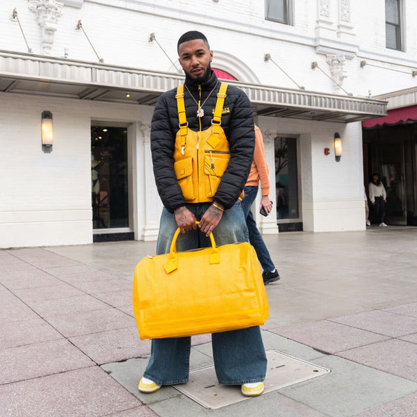 Signature Weekender Duffle Bag in Sunflower Yellow