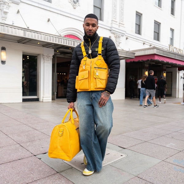 Signature Weekender Duffle Bag in Sunflower Yellow