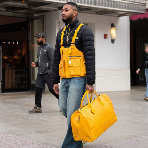 Signature Weekender Duffle Bag in Sunflower Yellow