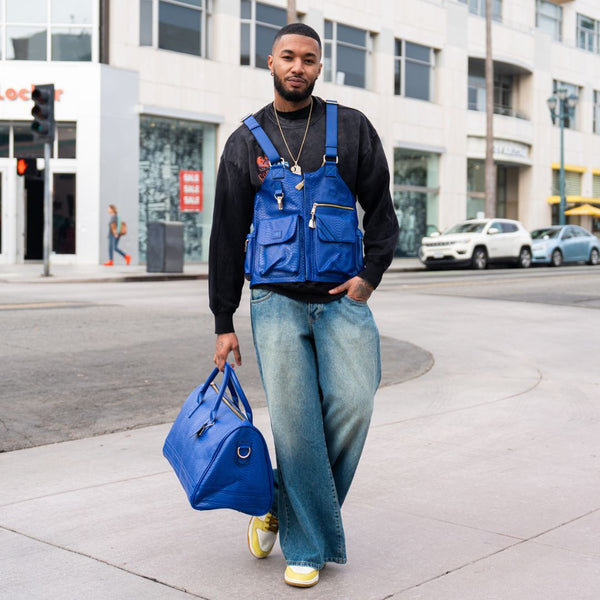 Signature Weekender Duffle Bag in Royal Blue