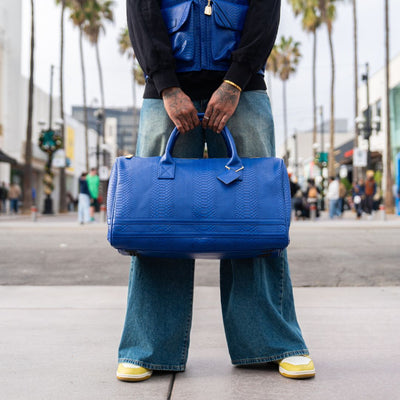 Signature Weekender Duffle Bag in Royal Blue
