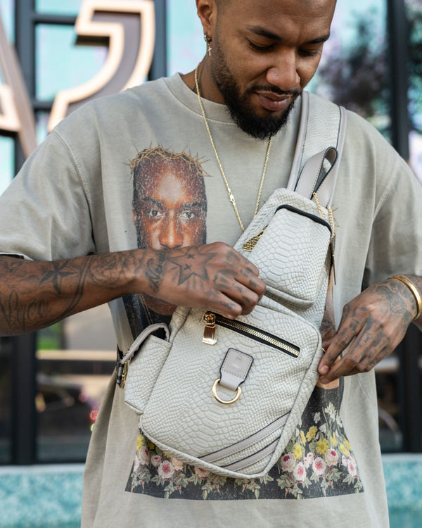 Grey On The Go Sling Bag