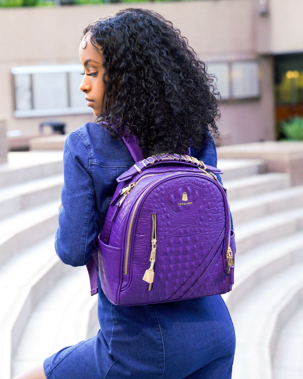 Statement Commuter Backpack in Purple