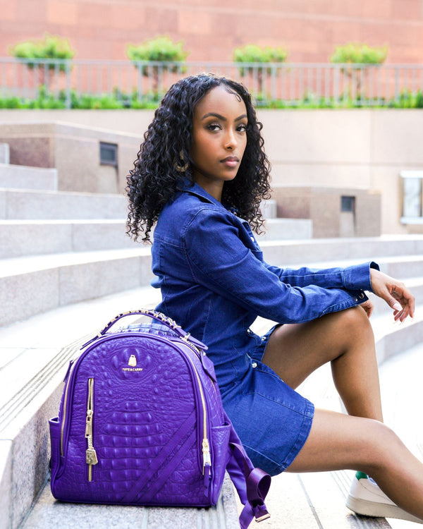 Statement Commuter Backpack in Purple