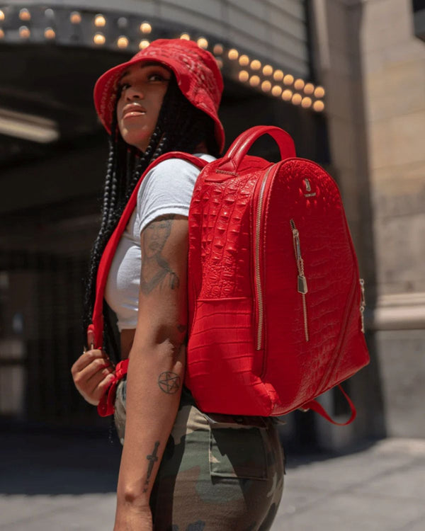 Statement Commuter Backpack in Red