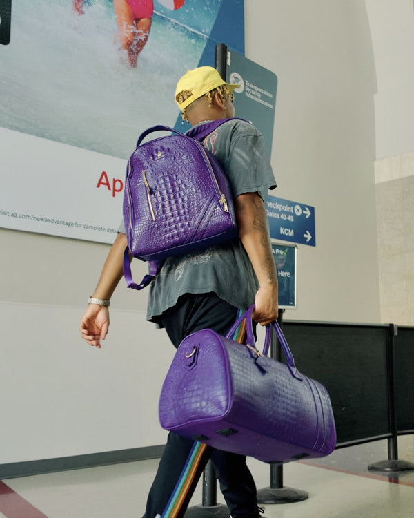 Classic Overnight Travel Set in Purple