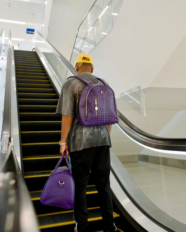 Classic Overnight Travel Set in Purple
