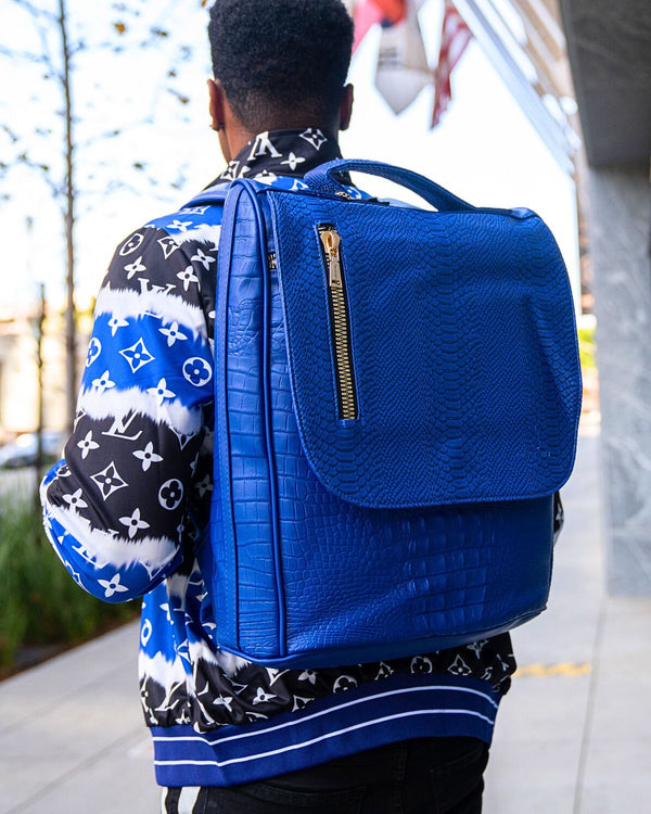 Statement Weekender Backpack in Royal Blue
