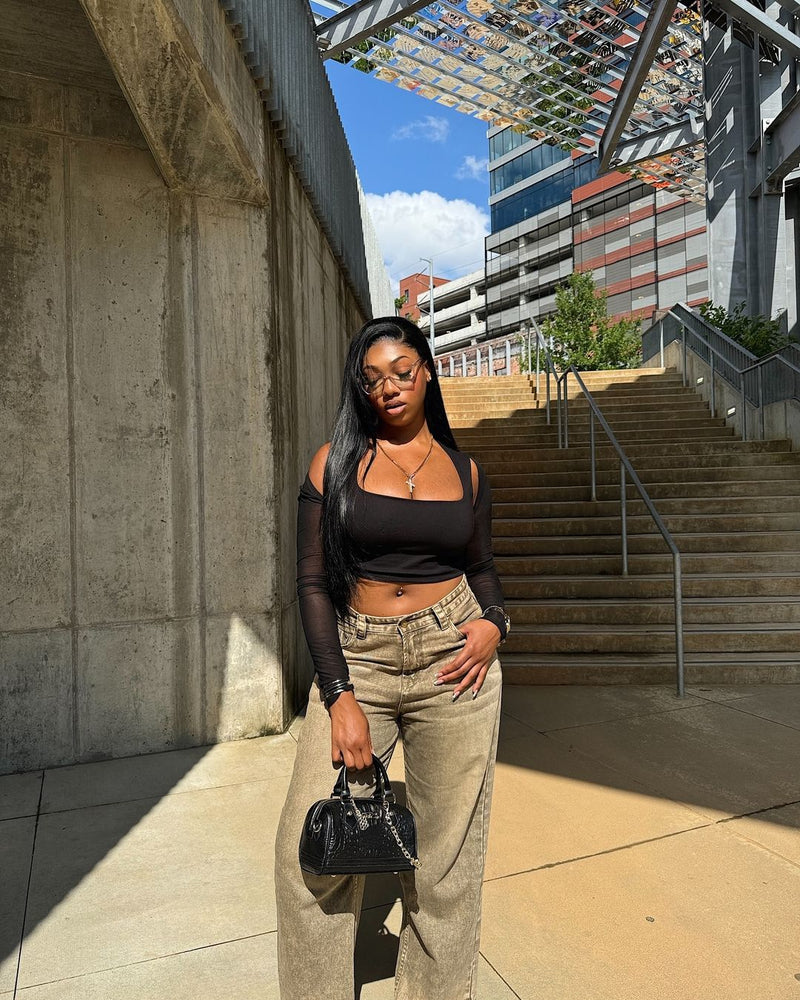 Statement Baddie Purse in Black