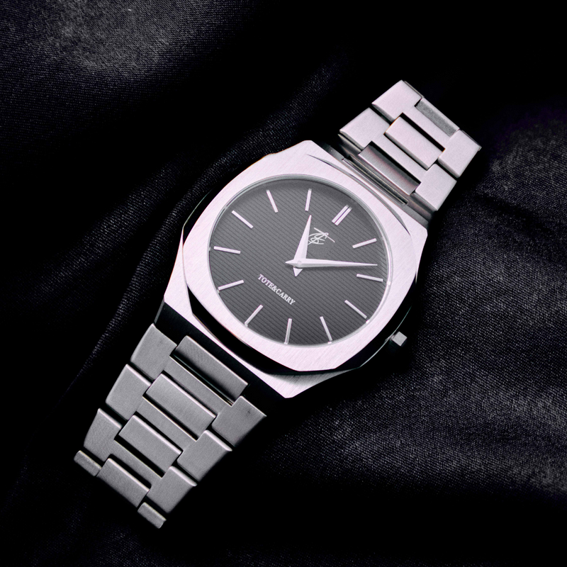 Lux Ambassador Silver Black Watch
