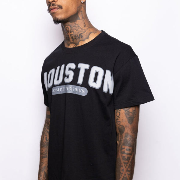 Houston H Town Black and Grey Tee