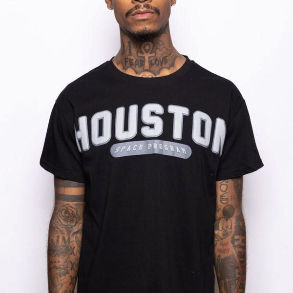 Houston H Town Black and Grey Tee