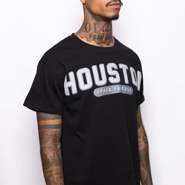 Houston H Town Black and Grey Tee