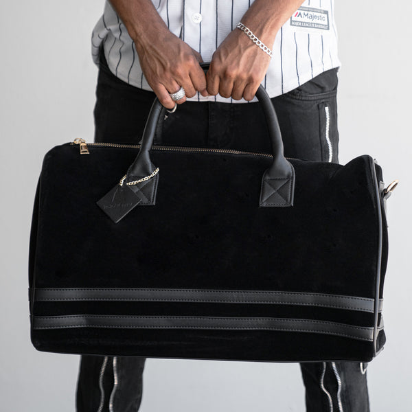 Velvet Luxe Duffle Bag in Black