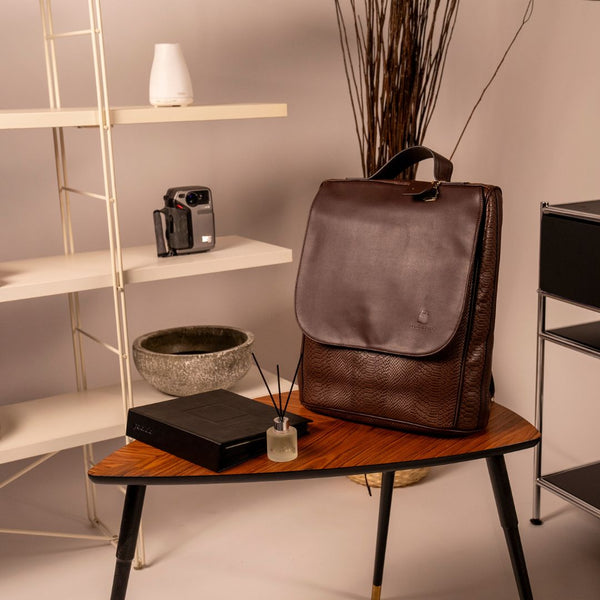 Signature Weekender Backpack in Chocolate
