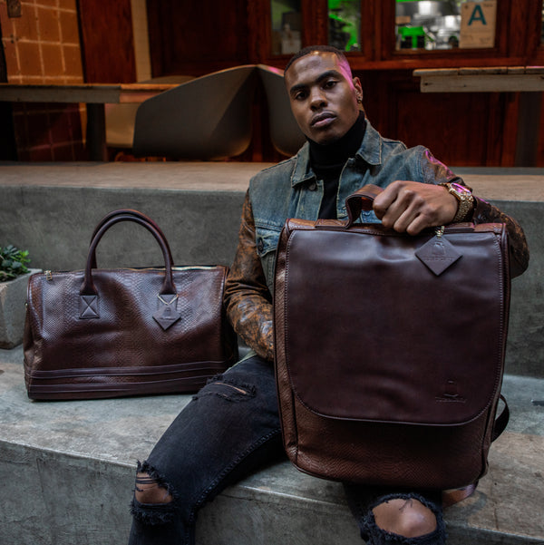 Signature Weekender Travel Set in Chocolate