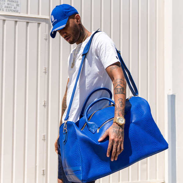 Signature Weekender Duffle Bag in Royal Blue