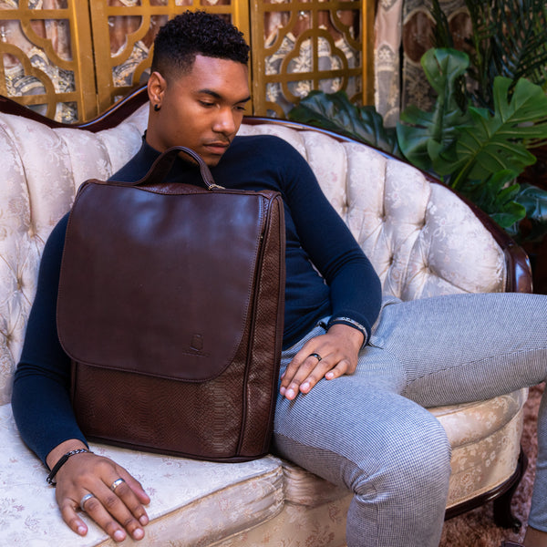 Signature Weekender Backpack in Chocolate