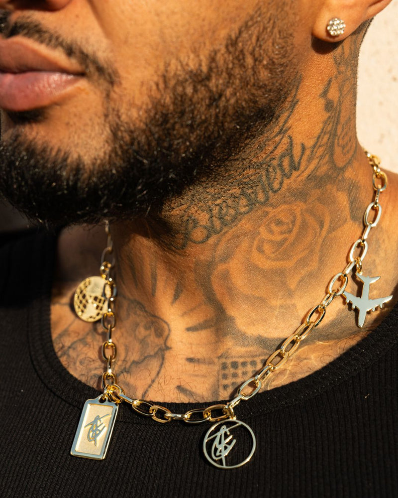 Charm Necklace in Gold