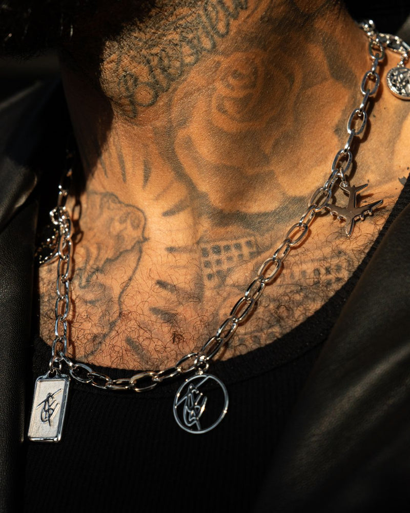 Charm Necklace in Silver