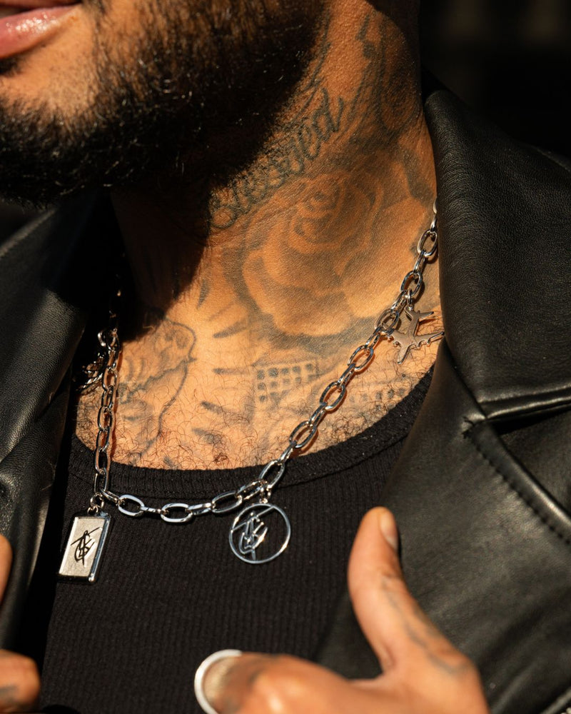 Charm Necklace in Silver