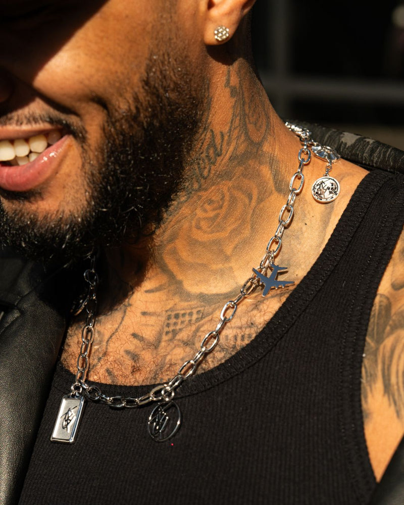 Charm Necklace in Silver