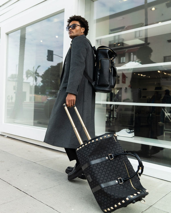 Cross Rolling Travel Set in Black
