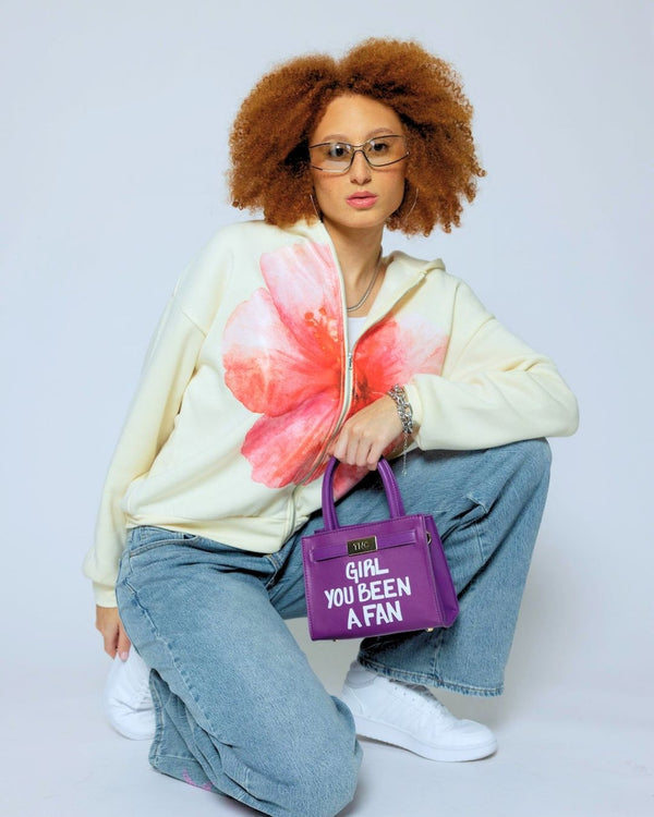 Girl You Been a Fan Mini Tote in Purple