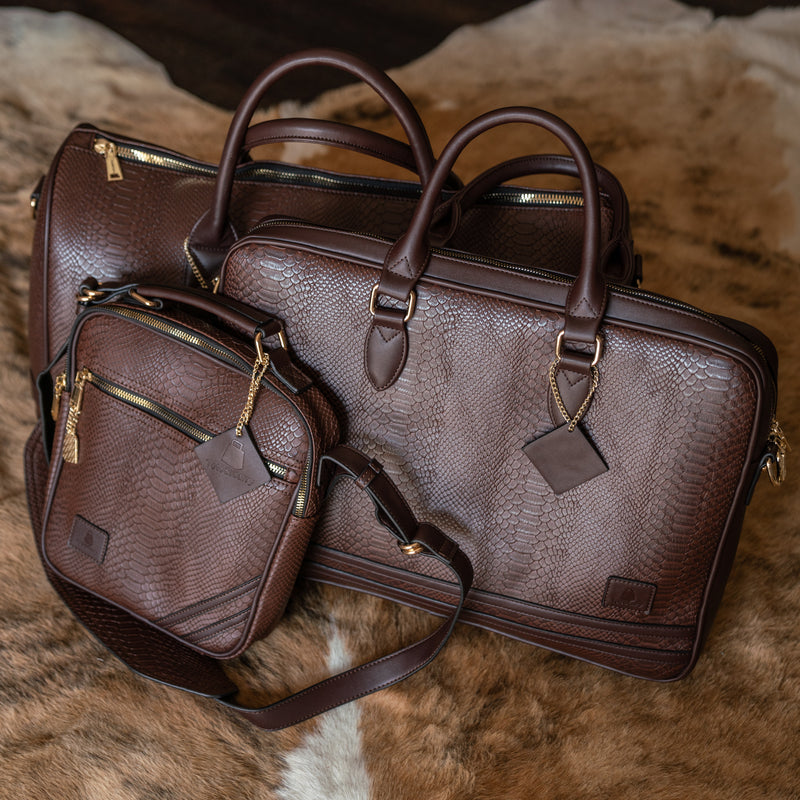 Signature Jetsetter Laptop Bag in Chocolate