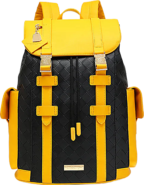 Bodega Explorer Backpack in Black & Yellow