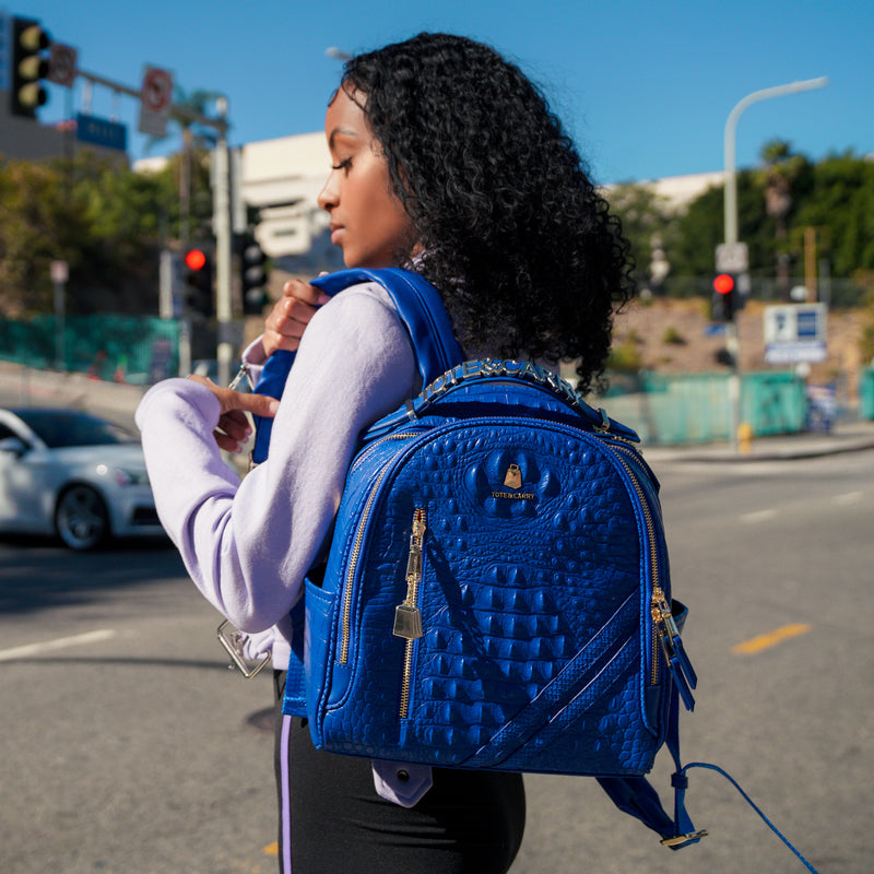 Statement Commuter Backpack in Royal Blue