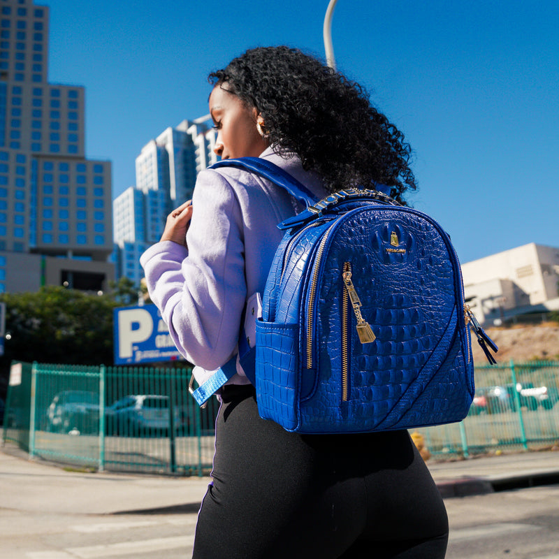 Statement Commuter Backpack in Royal Blue