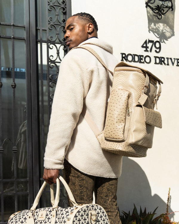 Journey Multi-Pocket Backpack in Tan Brown