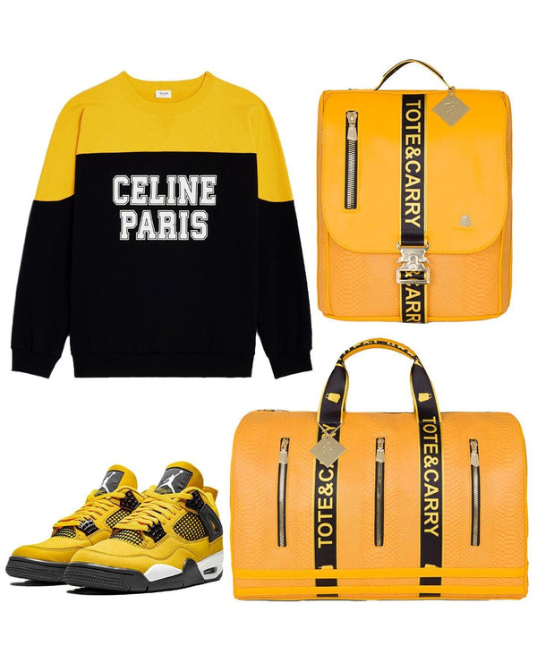 Caution Tape Travel Set in Black
