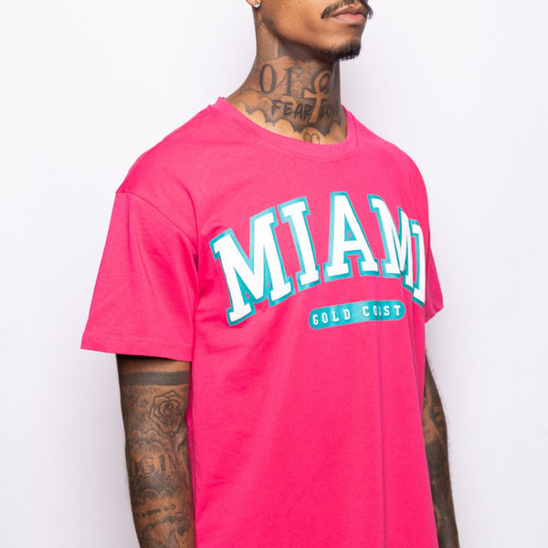 Miami South Beach Pink Party Tee