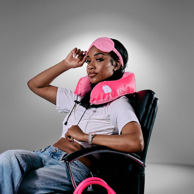 Signature Travel Neck Pillow in Pink