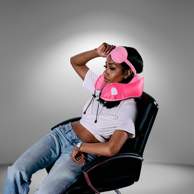 Signature Travel Neck Pillow in Pink