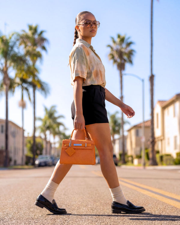 Prime Mini Tote Bag in Tangerine