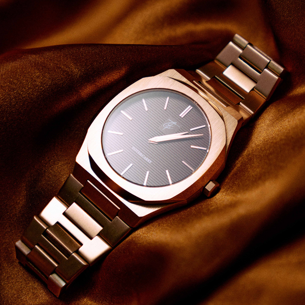 Lux Ambassador Rose Gold Burgundy Watch