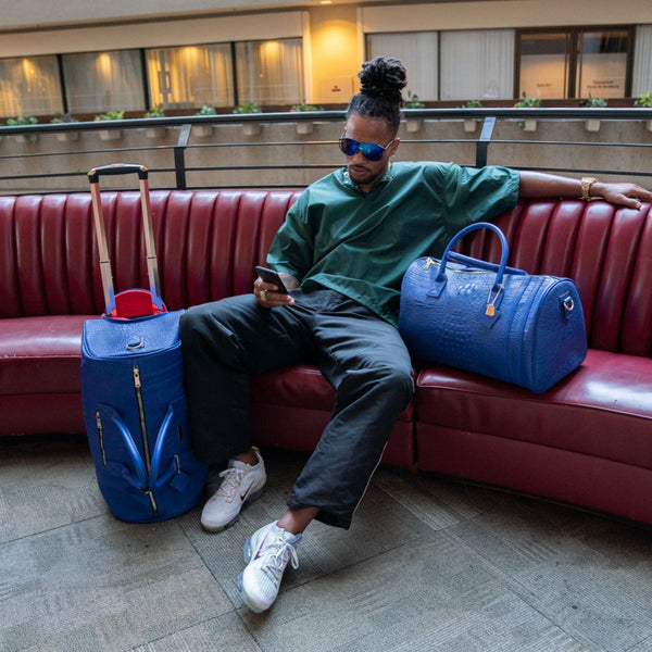Classic Traveler Rolling Duffle in Royal Blue