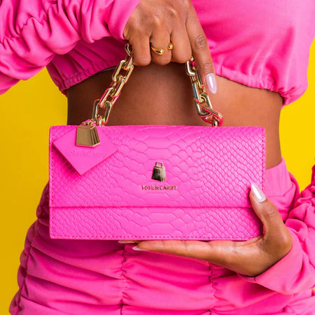 Sarah Purse in Hot Pink Tote Carry