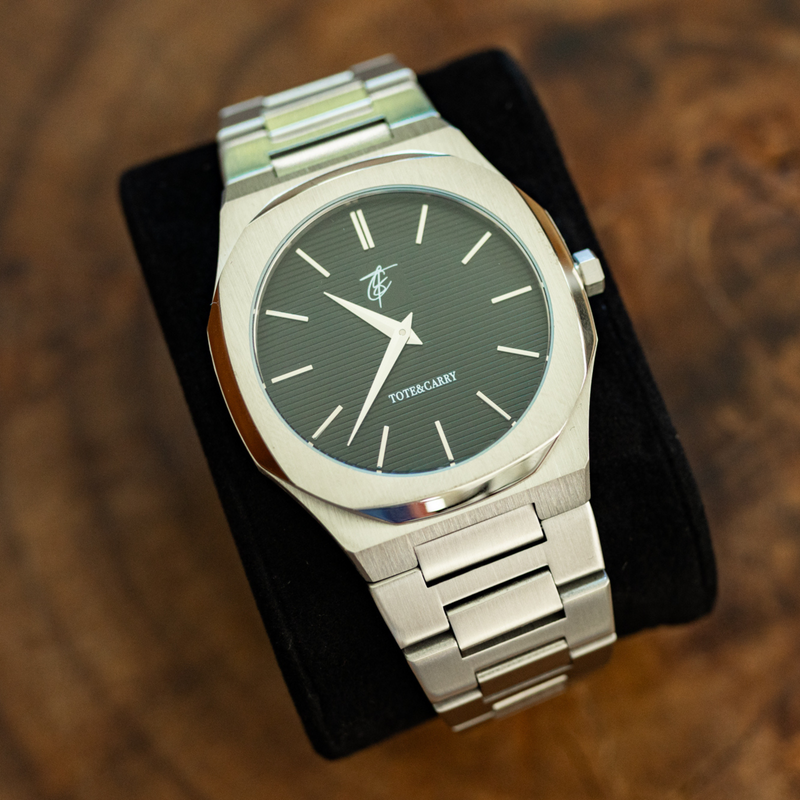 Lux Ambassador Silver Black Watch
